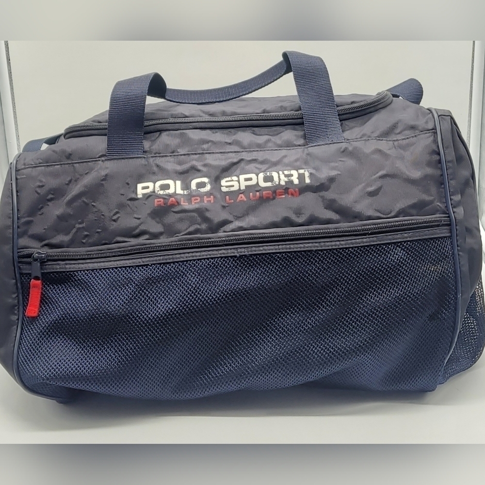 Vintage 90's Polo Sport Ralph Lauren Duffle Bag Royal Blue​​​